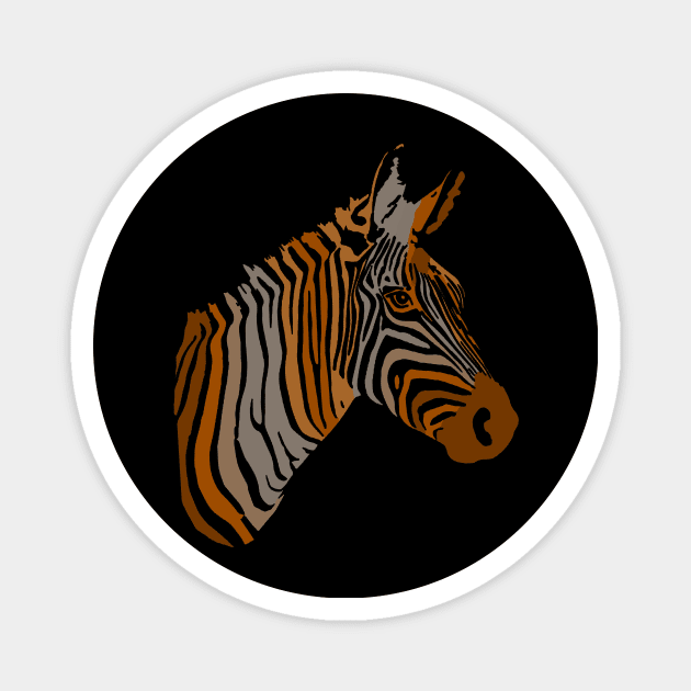 Coffee zebra Magnet by Shyflyer